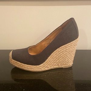 Nine West Black Wedge Espadrille - sz 8.5